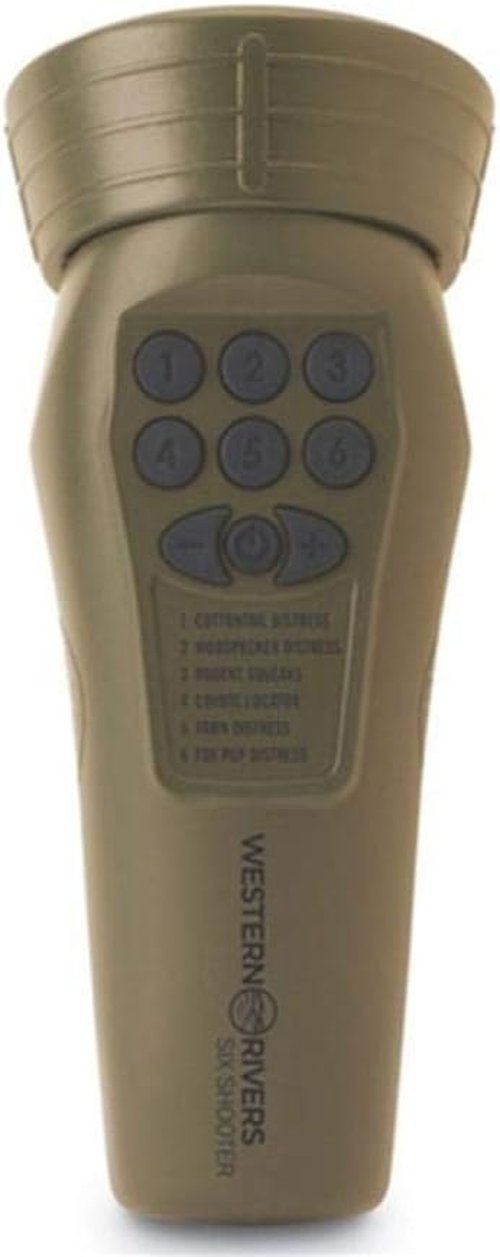 Mantis Six Shooter Compact Easy-to-Use Electronic Game Call - Predator Hunting Accessory,Dark green