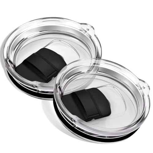 YETI 30 oz Magnetic Tumbler Lids - Spill Proof Replacement Lids for YETI Rambler (30 Ounce, 2Pack)
