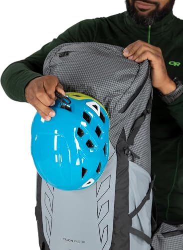 Osprey Talon Pro 30L Men's Hiking Backpack with Hipbelt, Silver Lining