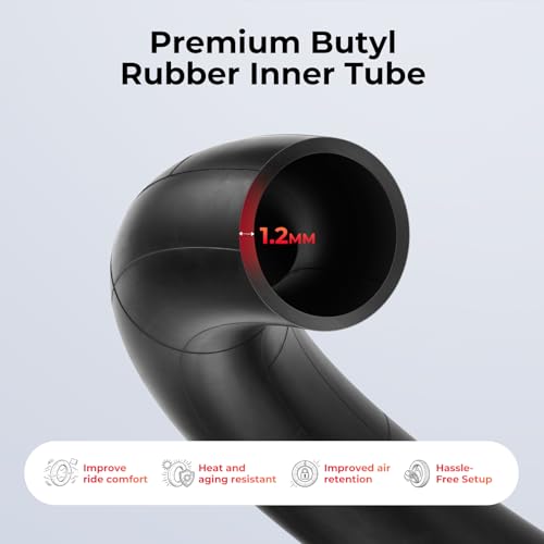 700x25-32c Bike Inner Tubes 2 Pack with Presta Valve for Road Bikes