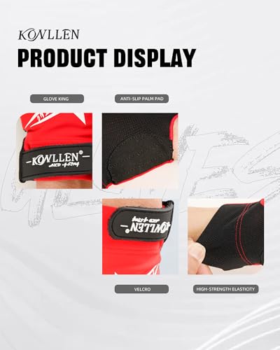 Breathable Billiards Glove for Pool & Snooker - Red Left-Size XL