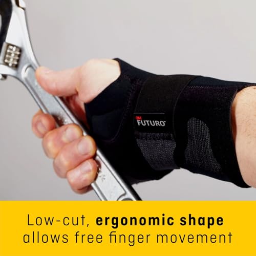 FUTURO Compression Wrist Brace Support, Breathable, Small/Medium - Left Hand