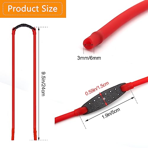 Heavy Duty Rubber Slingshot Replacement Bands 12 Pack for Hunting & Outdoor Shooting