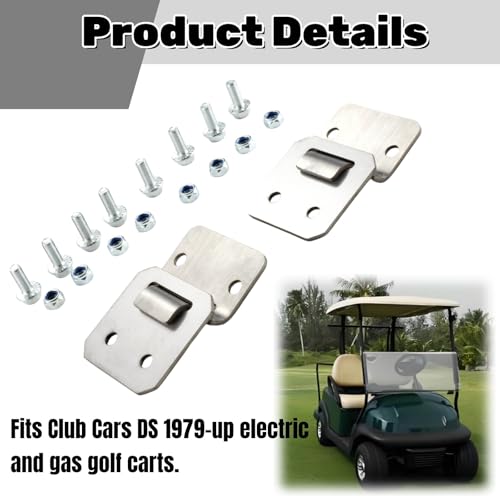 Golf Cart Seat Hinge Set for Club Car DS Electric and Gas Models