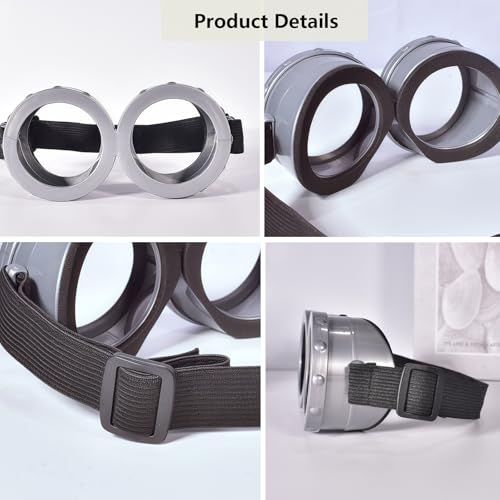 Halloween Goggles Glasses for Men Women Funny Steampunk Goggles Cosplay Party Costume Accessories