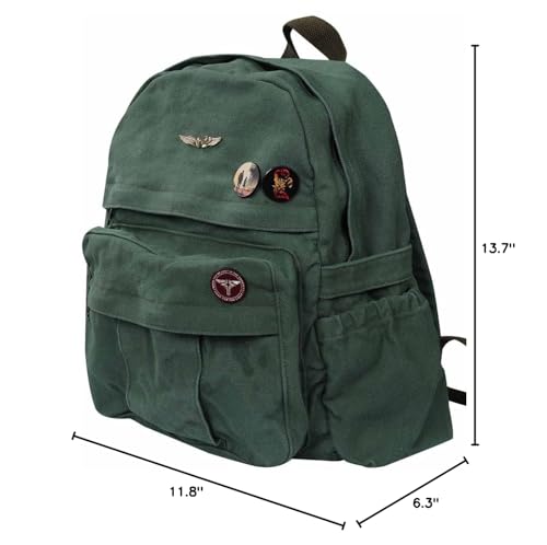 Verycos Adult Cosplay Bag Backpack Vintage Canvas Bookbag Casual Travel Tactical Daypack