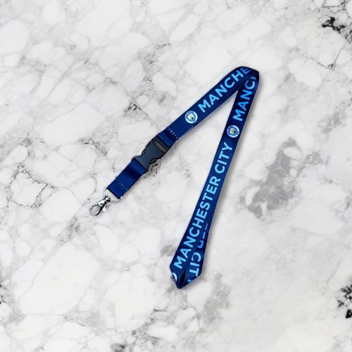 Manchester City FC Lanyard with Snap Buckle - Sports Fan Accessory