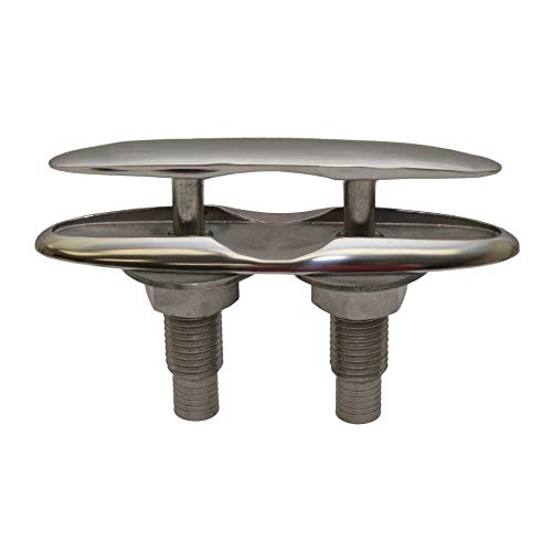 Attwood 66519-1 Retractable Low-Profile Stainless Steel Marine Boat 8-Inch Neat Cleat