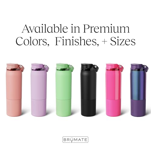 Insulated 25oz Water Bottle with Leakproof Silicone Straw - Dark Aura