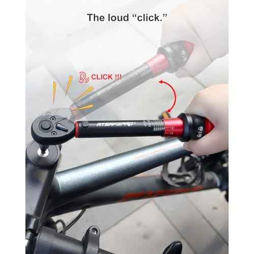 ATsafepro Inch Pound Torque Wrench-20-240 in.lb/2.3-27.1 Nm,1/4 Torque Wrench for Bike, Bicycle Maintenance,14-Piece Bike Torque Wrench Set,1/4 inch torque wrench-Dual Range Scales and Dual-Direction