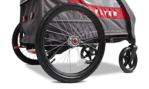 Flyer™ Duoflex 2 in 1 Bike Trailer and Double Stroller for Toddlers, 1+ Years