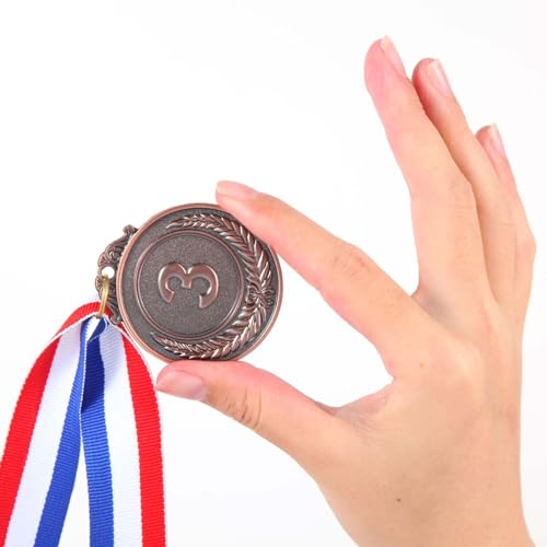 Gold Silver Bronze Award Medals Set for Competitions and Celebrations - 2 Inches