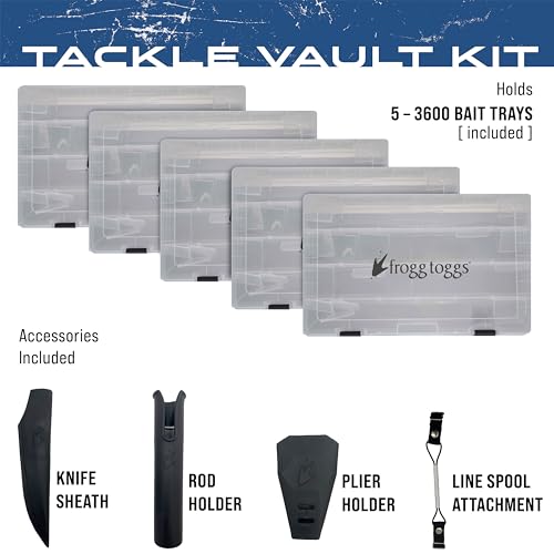 FROGG TOGGS EVA Tackle Vault, Lightweight, Customizable Fishing Tackle Bag