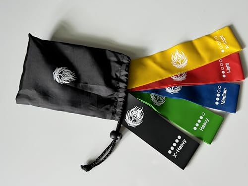 Generic EnduraBand Resistance Workout Bands for Exercise, Set of 5 with Portable Bag