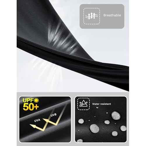 FitsT4 Sports Women's Wide Leg Hiking Capris Quick Dry Long Shorts UPF50+ Lightweight Water Resistant Cropped Pants