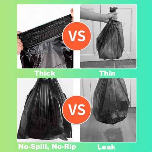 20 PCS Portable Toilet Bags for Camping - 100% Compostable & Biodegradable Toilet Replacement Bags, 8 Gallon Thickened Bucket Liner for Outdoor Boating Trip, Trash Bags Plastic Free