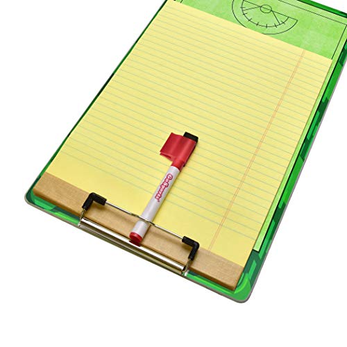 Dry Erase Coaches Clipboard for Women's Lacrosse - Full & Half Field, Roster