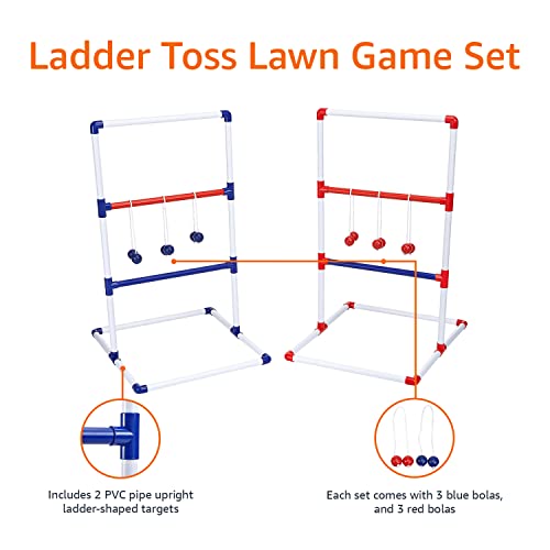 Portable Ladder Toss Game Set with Carrying Case - Outdoor Lawn Fun