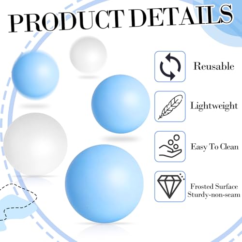 28 Pcs 40mm Plastic Table Tennis Balls Bulk Blue and White