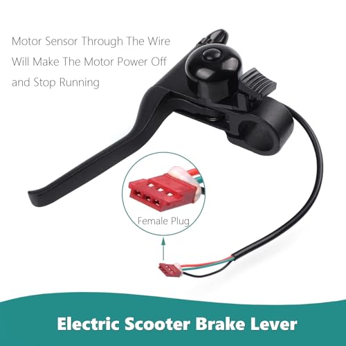 Electric Scooter Brake Handle Lever & 74-Inch Brake Cable Replacement Parts
