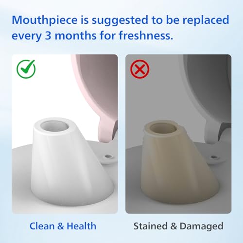 White BPA-Free Silicone Water Bottle Mouthpiece Replacement 3 Pack for Philips Gozero