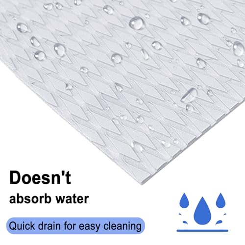 White EVA Foam Boat Decking Sheet with Traction Pad for Kayak, Surfboard - 94.5" x 21.6"