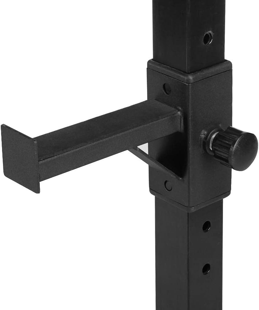 Yaheetech 45-71 Inch Adjustable Squat Rack and Bench Press Rack Portable Olympic Weight Stand Pair of Home Gym Squat Machine