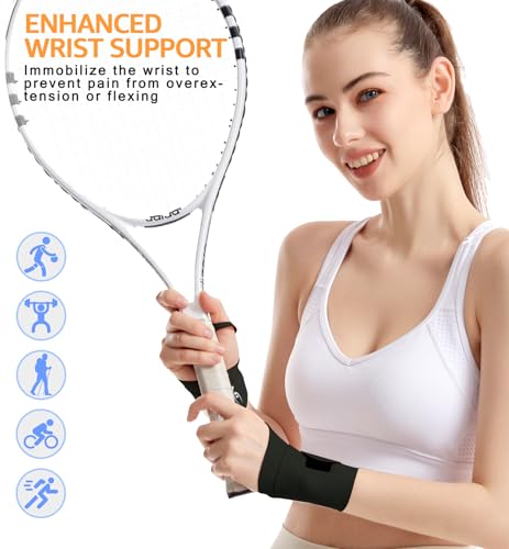 HiRui Ultra-Thin Elastic Wrist Brace Pack of 2 - Support & Pain Relief
