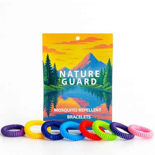 Nature Guard -10 Pack - Mosquito Repellent Bracelets for Adults & Kids - Natural DEET-Free