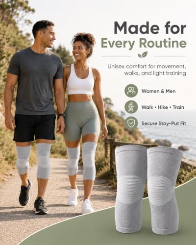 XL Bamboo Knee Compression Sleeve for Arthritis & Pain Relief