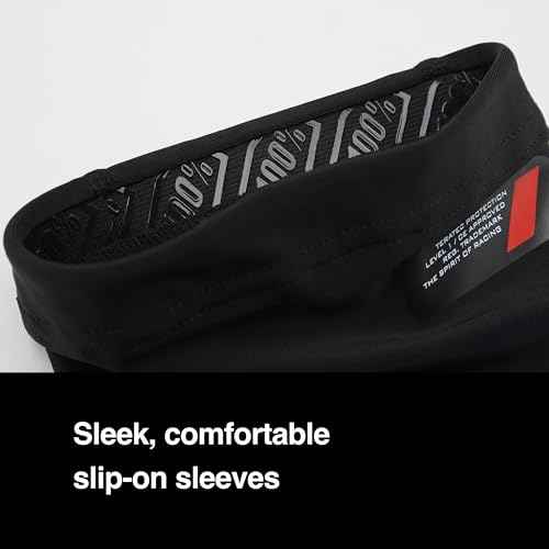 100% Teratec Mountain Biking Elbow Pad - MTB & BMX Protection - Ultralight Nylon Slip On Sleeve with Built in Padding