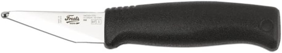 Frosts by Mora of Sweden Morakniv 950P Roeing and Bleeding Knife with 2.0-Inch Stainless Steel Blunted Blade, Black