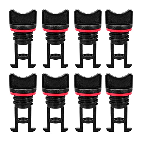 8 Pcs Kayak Drain Plugs with Rubber Gaskets - Marine Grade Threaded Hull Seals