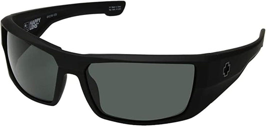 Spy Dirk Sunglasses - Spy Optic Steady Series Sports Wear Eyewear - Matte Black/Grey / One Size Fits All