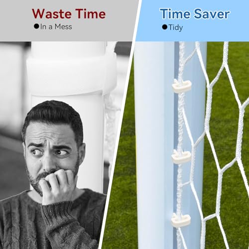 100 Soccer Net Clips Durable Nylon Goal Lock Fasteners for Soccer Goal Systems