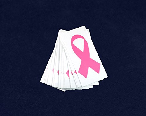 Pink Ribbon Breast Cancer Awareness Helmet Decals - 25 Vinyl Stickers - Variation of THIS listing 25