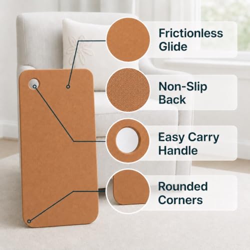 Heel Slide Board for Knee Flexion Physical Therapy - 28 Inch