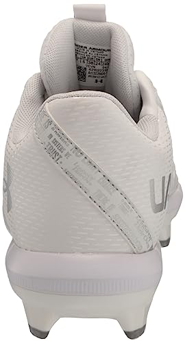 Girls' Under Armour Glyde 2.0 TPU Jr Sneakers - 3 Little Kid White/White/Metallic Silver