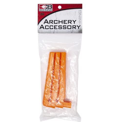 Bohning Tower Jig Replacement Arms, Orange, 1 Degree Left Offset, Set of 3