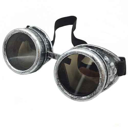 New Sell Vintage Steampunk Goggles Glasses Mad Scientist Goggles for Cosplay Costumes