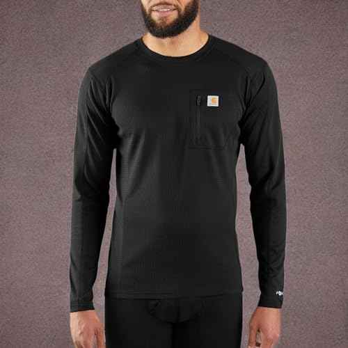 Carhartt Mens Base Force Midweight Tech Thermal Base Layer Long Sleeve Shirt