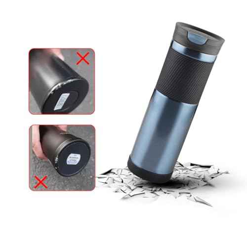 Cosmos 4 Pcs Silicone Protective Boot Fits 16-24 Oz Water Bottle & Tumbler for Travel Hiking Gym - Non-Slip Bottom Cover Sleeve & Bumper for Coffee Mug & Tea Cup - Fits 7cm Dia.