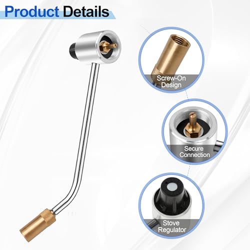 5430 Gas Stove Pressure Regulator Compatible with Most Coleman Stoves & Grills and Fold N Go Stoves, the Coleman Stove Propane Adapter for Maintains Stable Propane Gas Pressure in Coleman stoves