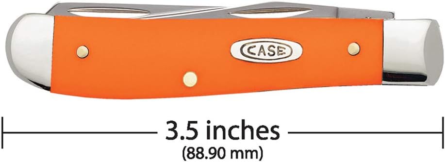 Case WR XX Pocket Knife Orange Synthetic Mini Trapper Item #80505 - (4207 SS) - Length Closed: 3 1/2 Inches