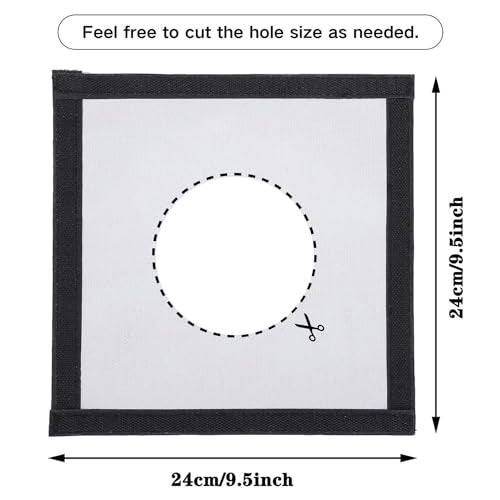 Flame-Resistant Stove Jack Kit for Tent - 9.5x9.5 Inch Waterproof Fireproof Fabric
