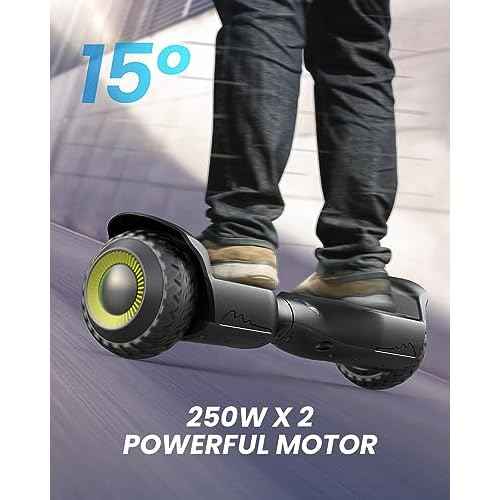 Gyroor Self Balancing Scooter New G13 All Terrain Balancing Scooter with LED Lights & 500W Motor, Self Balancing Off Road with Bluetooth for Kids ages 6-12 and Adults