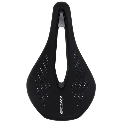 Bicycle Seat Road Bike Saddles PU Ultralight Breathable Comfortable Seat Cushion Bike Racing Saddle Parts Components (Black)