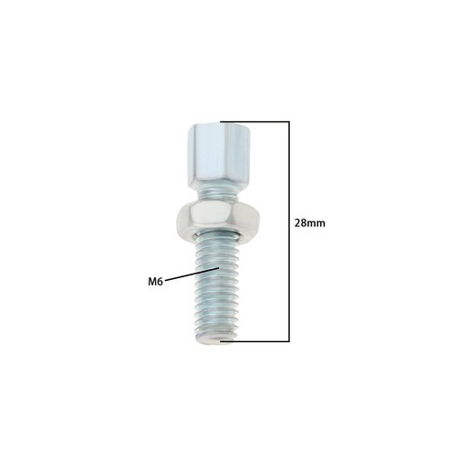OTOTEC 10PCS M6 x 20mm Throttle Cable Adjusting Bolt Brake Cable Adjuster Screw Throttle Cable Adjustment Screw with Nut for Bicycle