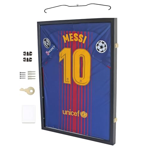 Sports Jersey Display Frame with UV Protection for Baseball Basketball Football Soccer