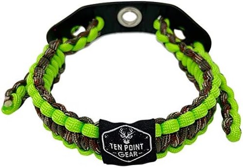 Bow Archery Wrist Sling 550 Paracord - Survival Hunting Shooting - 100% Full Grain Leather with Metal Grommet (Multiple Camo Options)